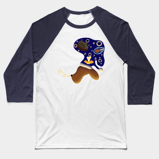 Dog Dreams ' Baseball T-Shirt by ResidentRain